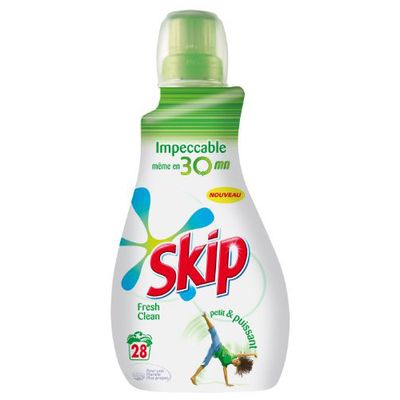 Lessive liquide Petit & Puissant Fresh Clean SKIP, 28 doses, 1l
