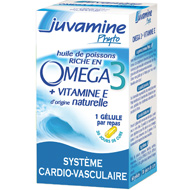 Juvamine phyto Omega 3, Formule + Concentree, Sante cardio-vasculaire, 45 cap...