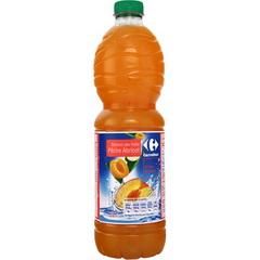 Carrefour peche, abricot 2L
