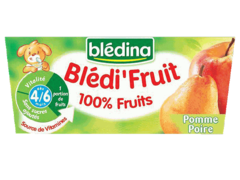 B FRUIT Pommes Poires 4x100g