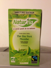 Naturela Thé Vert Menthe Bio 40 g