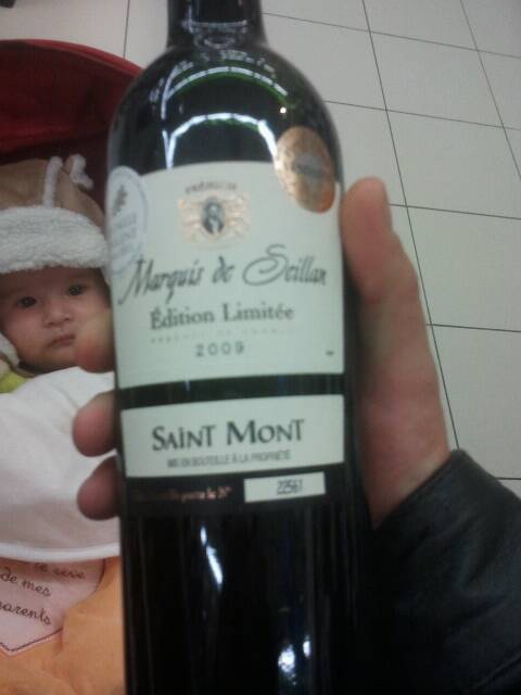 Marquis de Seillan Saint-Mont vin rouge, 2015 Editionlimitée la bouteille de 75 cl
