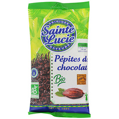 Pepites choco bio Sainte Lucie Noir pur beurre de cacao 125g