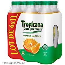 Tropicana pure premium orange avec pulpe 6x1l
