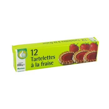 Pouce tartelettes fraise x12 -200g