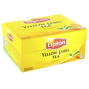 Lipton, Lipton yellow label, la boite de 50 sachets, 100 gr
