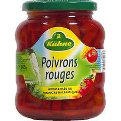 Kuhne, Poivrons rouges aigres-doux aromatises vinaigre balsamique, le bocal de 320g