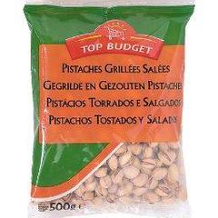 Top Budget, Pistaches grillees salees, le paquet,500g