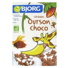 Cereales Ourson choco au cacao et au chocolat bio