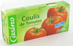 Coulis de tomates le lot de 3x200g