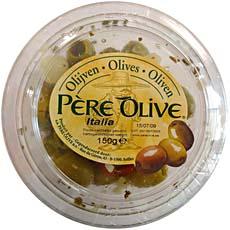 Olives vertes denoyautees Italia, la boite de 150g