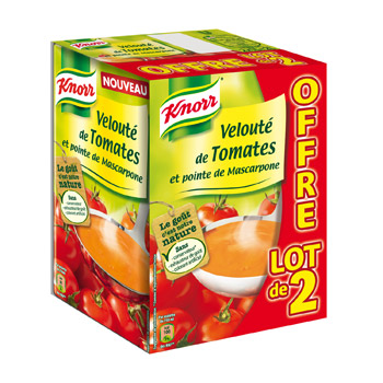 Knorr veloute de tomate a la mascarpone 2x1l