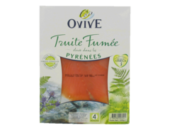 Truite fumee des Pyrenees 4 tranches 120g