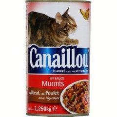 Mijotes en sauce au canard, a la dinde aux legumes pour chat, la boite de 1250g