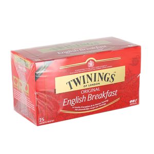 The English Breakfast TWININGS, 25 sachets, 40g