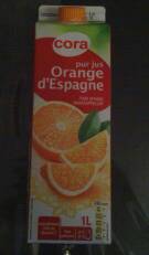 Cora pur jus orange d'Espagne 1l