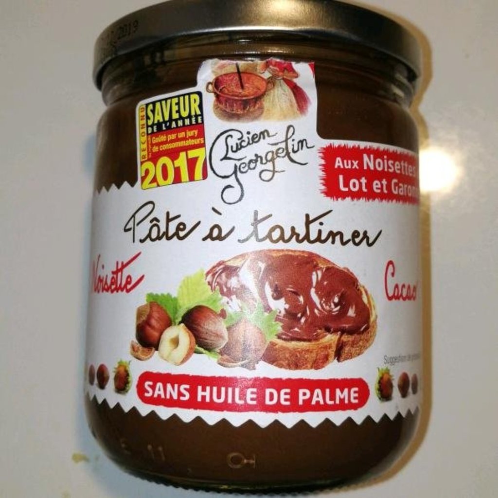 Pâte à tartiner noisette cacao Lucien Georgelin