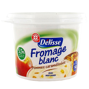 Fromage frais Delisse Pomme caramel 5.5%mg 500g