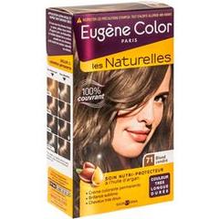 Eugène Color, Les Naturelles - Crème colorante permanente blond cendré n°71, la boite de 163 g