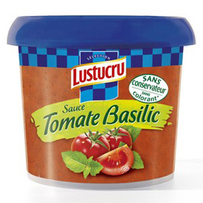 Sauce tomate basilic, le pot de 250g