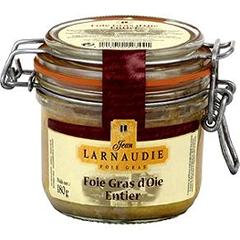 Larnaudie foie gras de canrd entier igp sud ouest bocal 180g