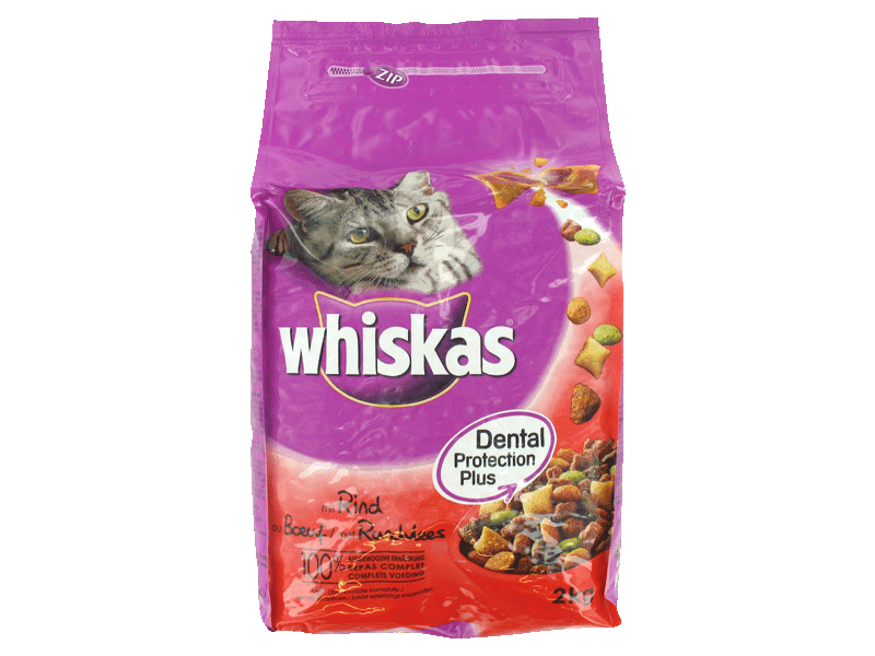 Croquettes pour chats Whiskas Boeuf et foie - 2kg
