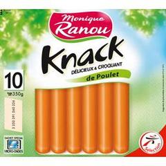 Monique Ranou, Knack de poulet, le paquet de 10 - 350g