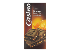 Tablette de Chocolat Noir aux ecorces d?Orange confites