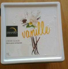 Crème glacée aux gousses de vanille ERHARD, 666g