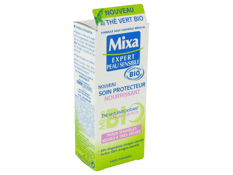 Mixa Expert soin jour bio peaux sensibles et seches 50ml