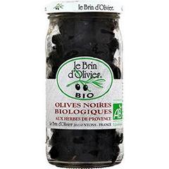Olives noires bio aux herbes de Provence