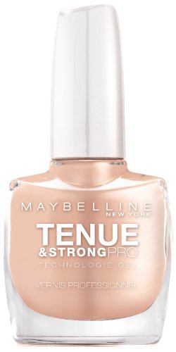 Gemey Maybelline, Tenue & Strong Pro - Vernis a ongles Ivoire Rose 75, le vernis a ongles