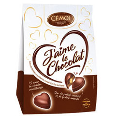 Coeur j'aime le chocolat CEMOI, 190g