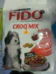Fido, Croq Mix - Croquettes pour chiens au bœuf, aux céréales et aux légumes, le sac de 4 kg