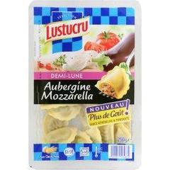 Demi lune mozzarella aubergines LUSTUCRU Selection, 250g