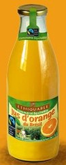 Ethiquable, Jus d'orange du Bresil a base de jus concentre, le bocal,1l