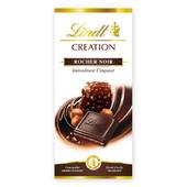 Chocolat noir praliné Rocher LINDT, tablette de 150g