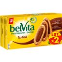LU Belvita Petit Déjeuner - Le Tartiné goût choco-noisette & cé le lot de 2 paquets de 250g