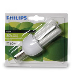 Ampoule a economie d'energie genie miniature Philips, 60W-11W