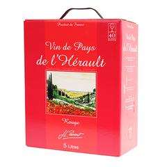 Vin rouge Pays de l'Hérault 11.5%vol BIB 5L