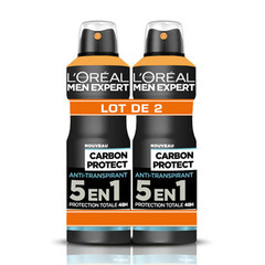 Men expert deodorant carbone protect 5en1 intens ice 2x200ml
