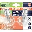 Ampoule sphérique halogène Eco OSRAM, 30W B22, claire, 2 unités sousblister