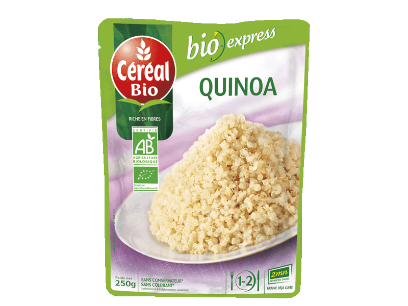 Bio express, quinoa, graine deja cuite, le sachet, 250g