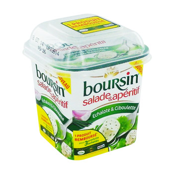 Boursin salade échalote ciboulette 120g