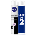 Deodorant invisible Black & White NIVEA, 2x200ml