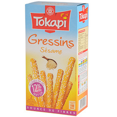 Biscuits Tokapi Gressins Sesame 125g