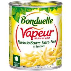 Bonduelle, Vapeur - Haricots beurre extra-fins et tendres, la boite de 440 g net égoutté