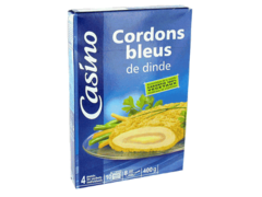 CASINO Cordon bleu dinde x4 400g