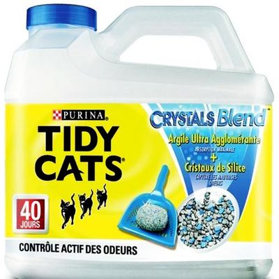 Litiere agglomerante silice Crystal Blend TIDY CATS, 4,5kg