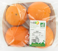 Oranges bio Barquette x4